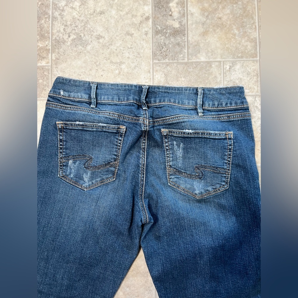 Women’s silver jeans distressed suki skinny 32/29 - Picture 4 of 10
